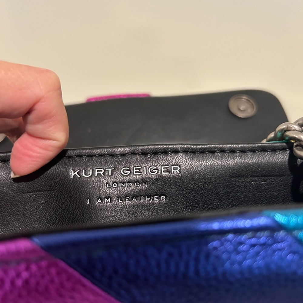 Kurt Geiger Multicolor Rainbow Shoulder Bag - Picture 16 of 16